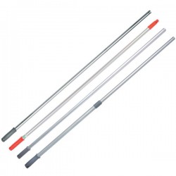 UNGER Manche aluminium 1,30m avec cône ERGO diametre 21mm poignee rouge