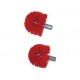 UNGER Brosses de rechange WC ERGO Rouge lot de 2