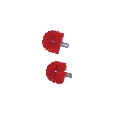 UNGER Brosses de rechange WC ERGO Rouge lot de 2