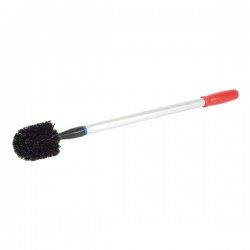 Brosse toilettes noire avec manche pour seau PRISMA