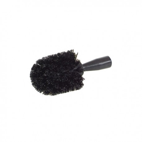 Brosse toilettes noire avec manche pour seau PRISMA