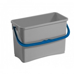 Seau polypropylène 8 litres Gris avec anse de couleur