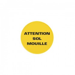 Panneau ATTENTION SOL MOUILLE