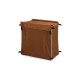 Sacs toile plastifiée marron chocolat