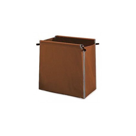 Sacs toile plastifiée marron chocolat