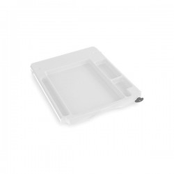 Tablette porte-objets coulissante sécurisée en polypropylène BLANCHE